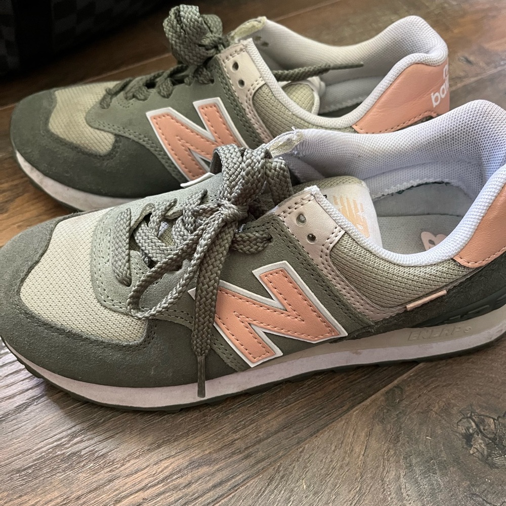 New balance green and pink sneakers